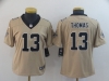 Women's New Orleans Saints #13 Michael Thomas Gold Inverted Limited Jersey