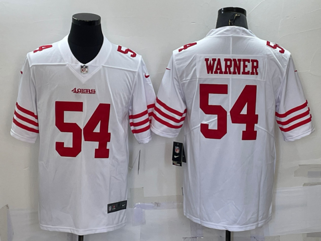 San Francisco 49ers #54 Fred Warner 2022 White Vapor Limited Jersey - Click Image to Close