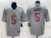 San Francisco 49ers #5 Trey Lance Gray Atmosphere Fashion Vapor Limited Jersey