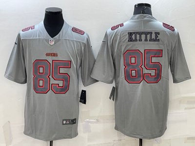 San Francisco 49ers #85 George Kittle Gray Atmosphere Fashion Vapor Limited Jersey