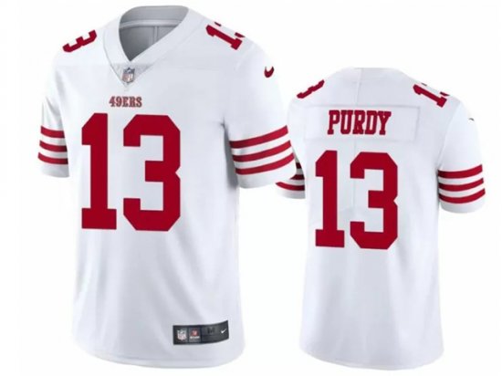 Youth San Francisco 49ers #13 Brock Purdy White Vapor Limited Jersey