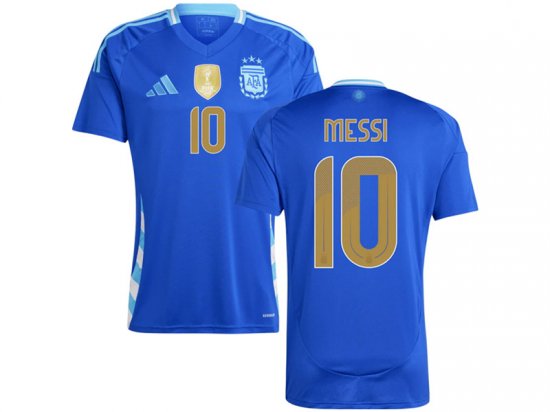 National Argentina #10 Messi Away 2024/25 Soccer Jersey