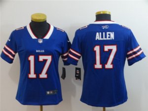 Women's Buffalo Bills #17 Josh Allen Blue Vapor Limited Jersey