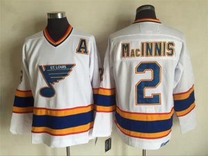 St. Louis Blues #2 Al MacInnis CCM Vintage White Jersey