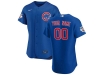 Chicago Cubs Custom #00 Blue Flex Base Jersey