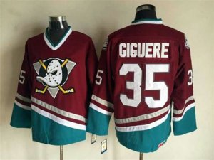 Anaheim Mighty Ducks #35 Jean-Sebastien Giguere 2003 CCM Vintage Purple Jersey