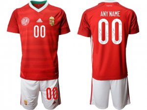 20/21 National Hungary Custom #00 Home Red Soccer Jersey