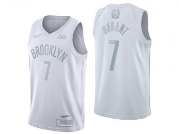 Brooklyn Nets #7 Kevin Durant White MVP Swingman Jersey