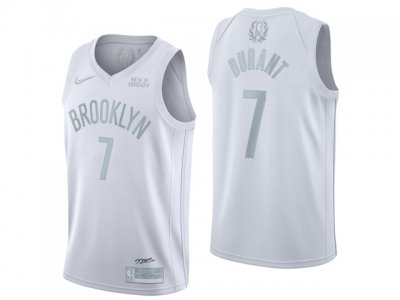 Brooklyn Nets #7 Kevin Durant White MVP Swingman Jersey