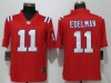 New England Patriots #11 Julian Edelman Red Vapor Limited Jersey