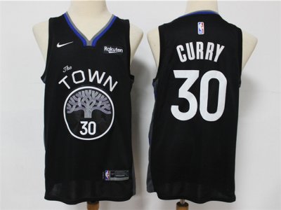 Golden State Warriors #30 Stephen Curry 2019-20 Black City Edition Swingman Jersey