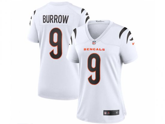 Women's Cincinnati Bengals #9 Joe Burrow White Vapor Limited Jersey ...