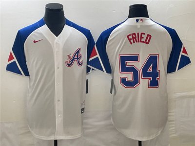 Atlanta Braves #54 Max Fried White 2023 City Connect Jersey