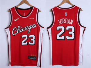 Chicago Bulls #23 Michael Jordan 2021-22 Red City Edition Swingman Jersey