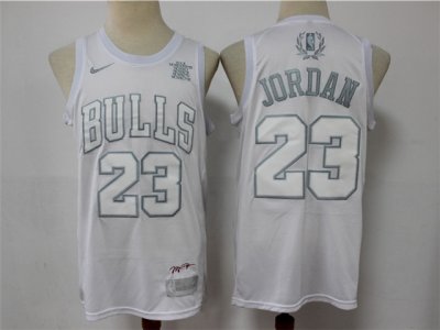 Chicago Bulls #23 Michael Jordan White MVP Swingman Jersey