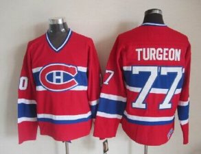 Montreal Canadiens #77 Pierre Turgeon CCM Vintage Red Jersey