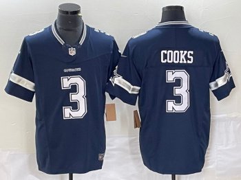 Dallas Cowboys #3 Brandin Cooks Blue Vapor F.U.S.E. Limited Jersey