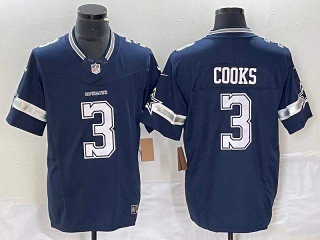 Dallas Cowboys #3 Brandin Cooks Blue Vapor F.U.S.E. Limited Jersey - Click Image to Close