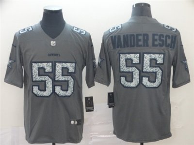 Dallas Cowboys #55 Leighton Vander Esch Gray Camo Limited Jersey