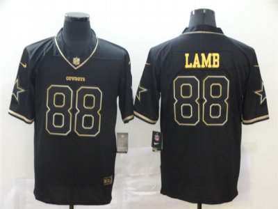 Dallas Cowboys #88 CeeDee Lamb Black Gold Vapor Limited Jersey