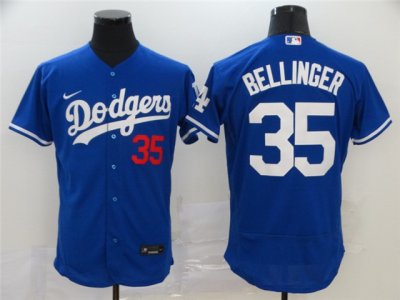 Los Angeles Dodgers #35 Cody Bellinger Royal Blue 2020 Flex Base Jersey