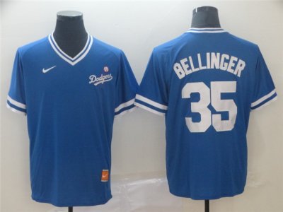 Los Angeles Dodgers #35 Cody Bellinger Blue Cooperstown Collection Legend V Neck Jersey