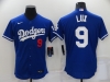 Los Angeles Dodgers #9 Gavin Lux Royal Blue Flex Base Jersey