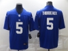 New York Giants #5 Kayvon Thibodeaux Blue Vapor Limited Jersey