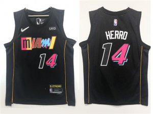 Miami Heat #14 Tyler Herro 2021-22 Black City Edition Swingman Jersey