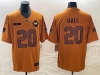 New York Jets #20 Breece Hall 2023 Brown Salute To Service Limited Jersey