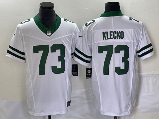 New York Jets #73 Joe Klecko White Legacy Vapor F.U.S.E. Limited Jersey