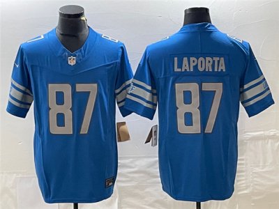 Detroit Lions #87 Sam LaPorta Blue Vapor F.U.S.E. Limited Jersey