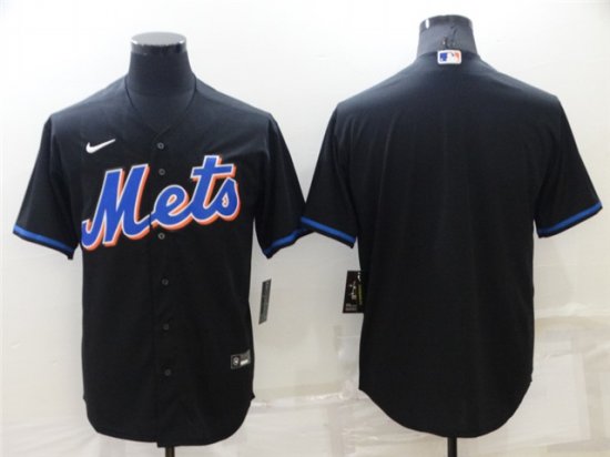 New York Mets Blank Black Cool Base Jersey