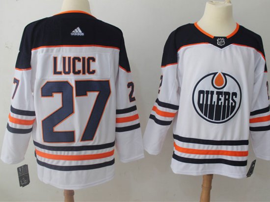 Edmonton Oilers #27 Milan Lucic White Jersey