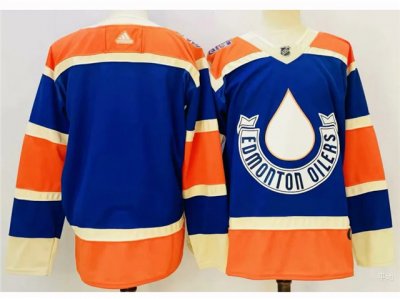 Edmonton Oilers Blank Royal Blue 2023 Heritage Classic Team Jersey