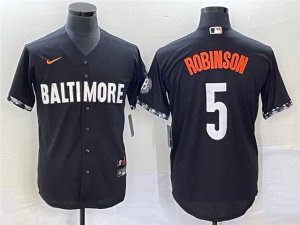 Baltimore Orioles #5 Brooks Robinson Black 2023 City Connect Jersey