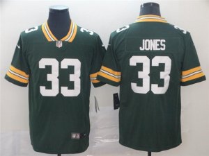 Green Bay Packers #33 Aaron Jones Green Vapor Limited Jersey