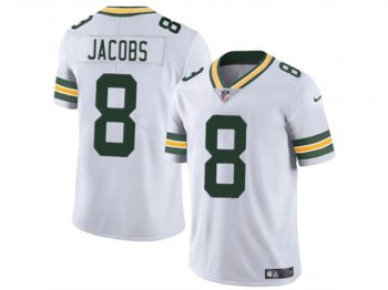 Green Bay Packers #8 Josh Jacobs White Vapor Limited Jersey