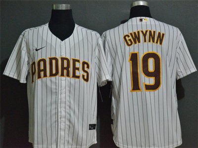 San Diego Padres #19 Tony Gwynn White Cool Base Jersey