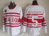 Detroit Red Wings #5 Nicklas Lidstrom CCM Vintage 75th White Jersey