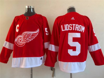 Detroit Red Wings #5 Gustav Lindstrom Red Jersey