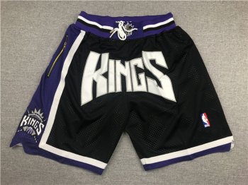 Sacramento Kings Just Don Black Basketball Shorts