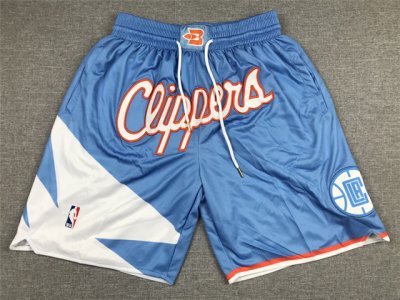 Los Angeles Clippers Just Don Clippers Light Blue City Edition Basketball Shorts