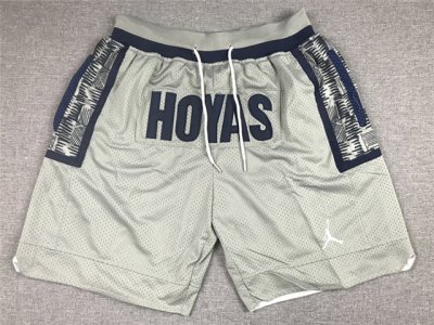 Georgetown Hoyas Just Don Hoyas Gray College Basketball Shorts