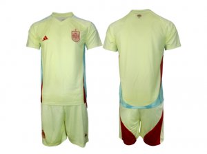 National Spain #00 Away Light Yellow 24/25 Soccer Custom Jersey