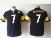 Youth Pittsburgh Steelers #7 Ben Roethlisberger Black Vapor Limited Jersey