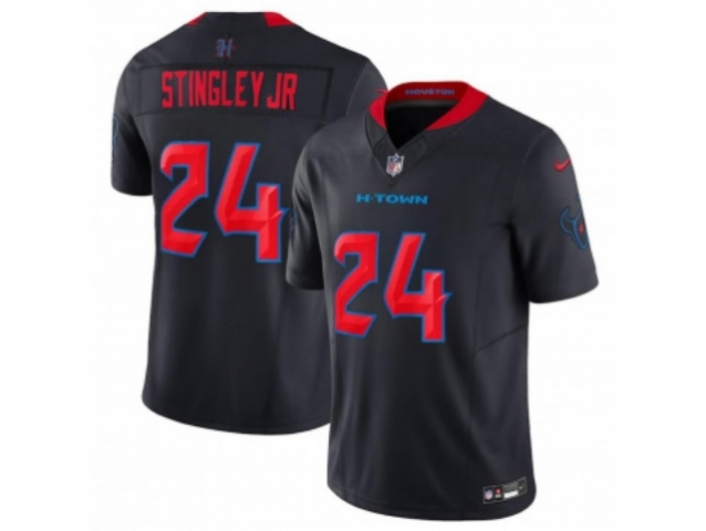 Houston Texans #24 Derek Stingley Jr. 2024 Alternate Navy Vapor F.U.S.E. Limited Jersey - Click Image to Close