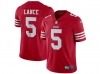 Youth San Francisco 49ers #5 Trey Lance 2022 Red Vapor Limited Jersey