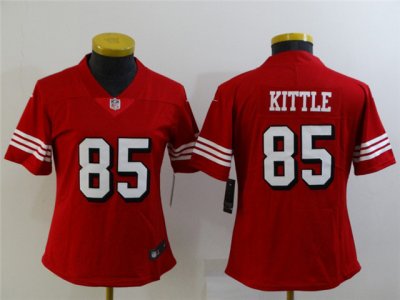 Women's San Francisco 49ers #85 George Kittle Red Alternate Vapor Limited Jersey