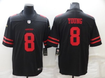 San Francisco 49ers #8 Steve Young Black Vapor Limited Jersey